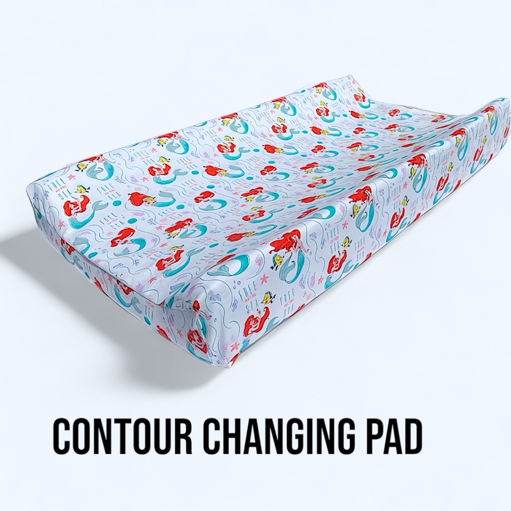 Little mermaid baby changing pad cover